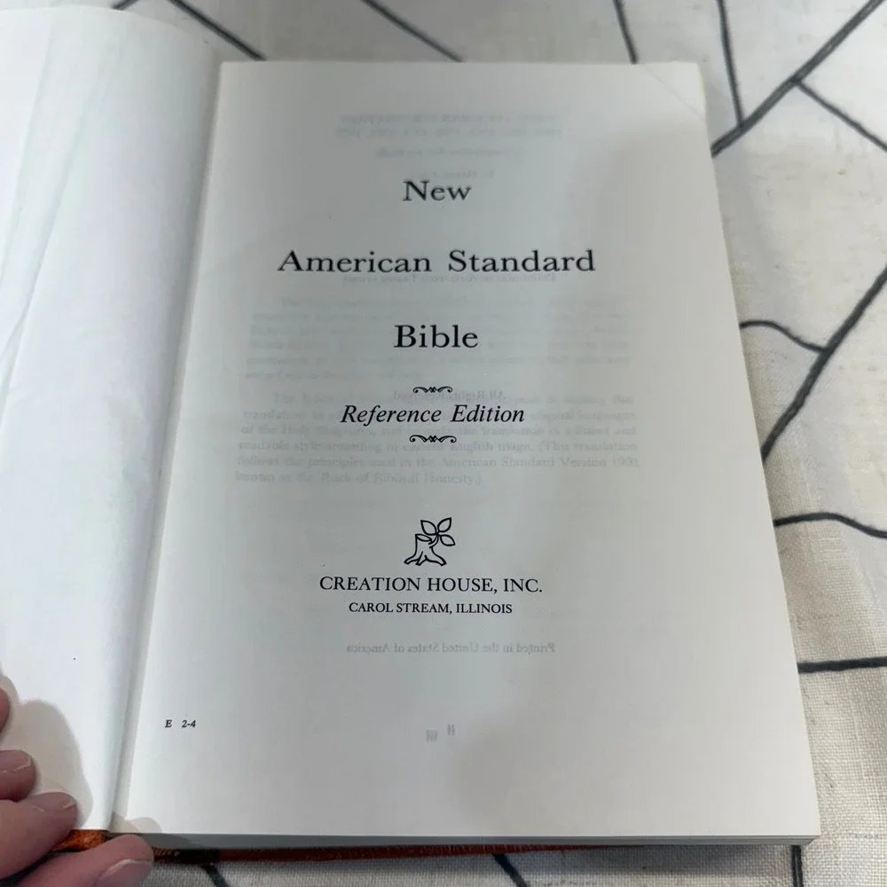 Creation House New American Standard Bible Reference Edition Brown 1973 NASB